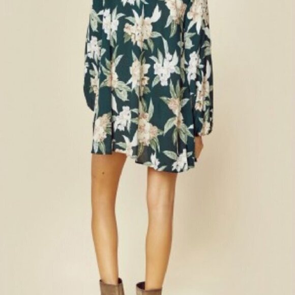 Show Me Your Mumu Jamie Tunic In Forest Florist Cloud - Picture 3 of 8